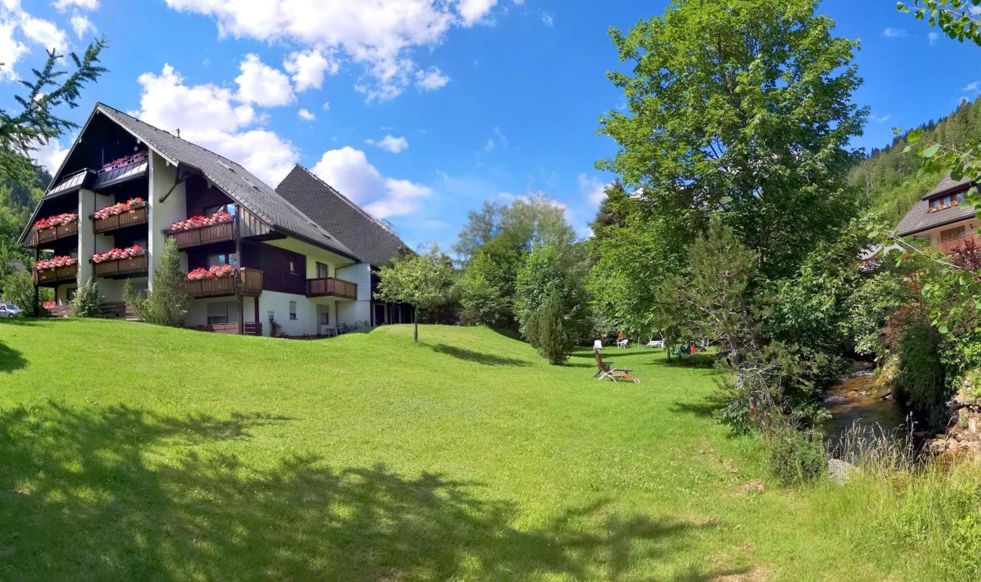 סאן בלאסיין Naturidyll Am Fluss - Ferienhaus Albmatte - Grosser Garten Zum Grillen Und Entspannen-Direkt Neben Dem Radon Revitalbad Mit Sauna Und Thermalbecken מראה חיצוני תמונה